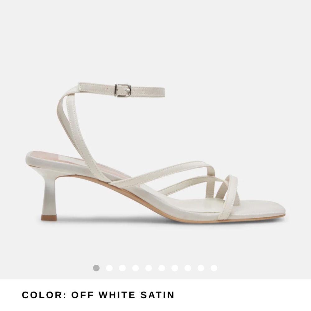Dolce Vita betsi white satin shoes never worn brand new in box